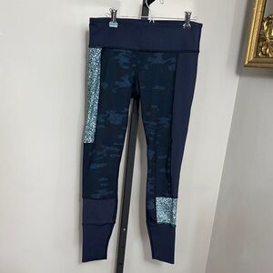 Lululemon 8 Wunder Under Sashiko Inkwell Patchwork Camo Leggings